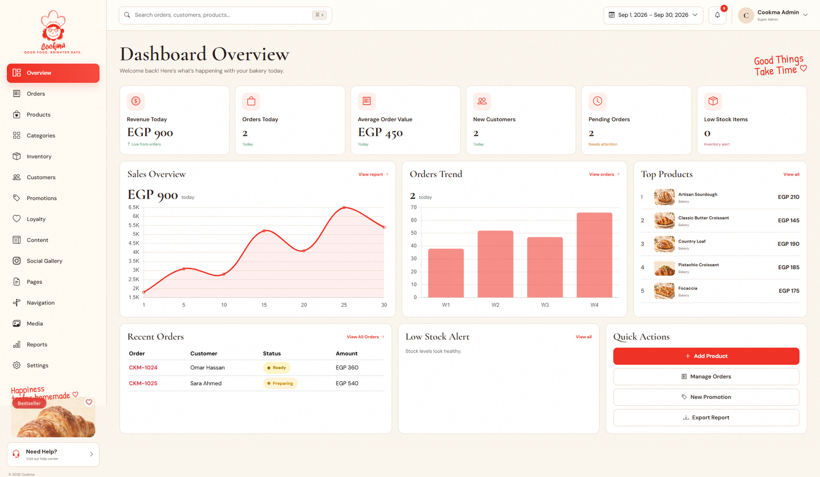 Cookma — E-commerce Website & Management System